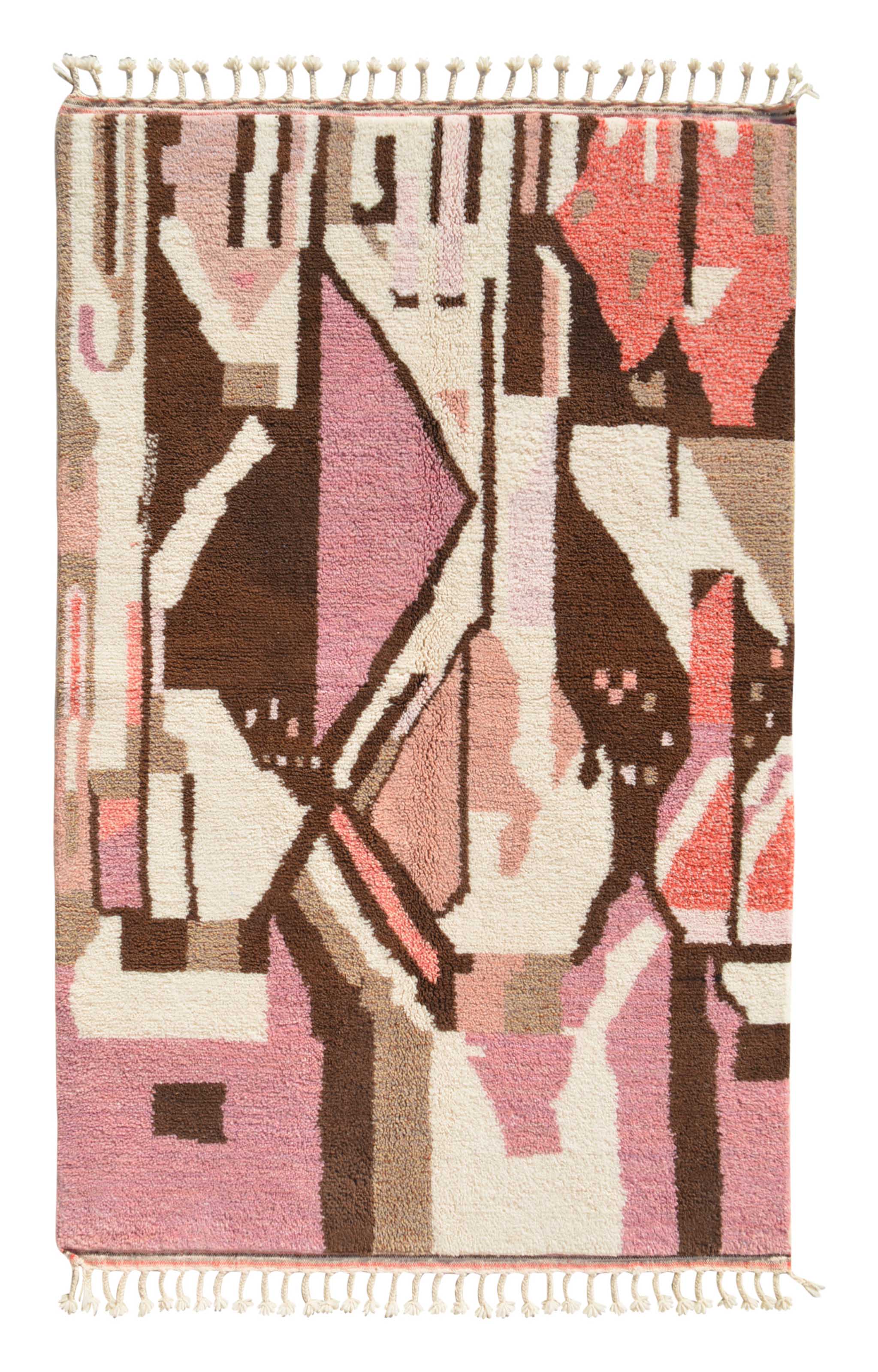 Pink Perfection - Handmade Moroccan Rug with a New Pink Design - Add a pop of color to your home