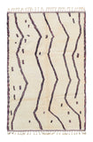 Purple lines Handmade Rug