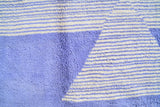 Purple Pyramid - Handmade Moroccan Rug with Purple Pyramids - Add a touch of mystery to your home