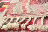 Red And Pink Rug- New Moroccan Rug