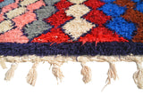 Red And White Vintage Rug | Vintage Hand Knotted Rug | Illuminate Collective