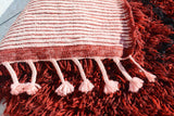 Red Shaggy Moroccan Rug | Handmade Shaggy Rug