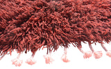 Rugs Red Shaggy Moroccan Rug | Handmade Shaggy Rug Illuminate Collective