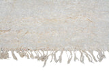 Silky white Vintage Moroccan Rug