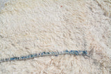 Silky white Vintage Moroccan Rug