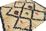 Vintage Moroccan Rug - Black And Red Rugs - Light Blue Area Rugs
