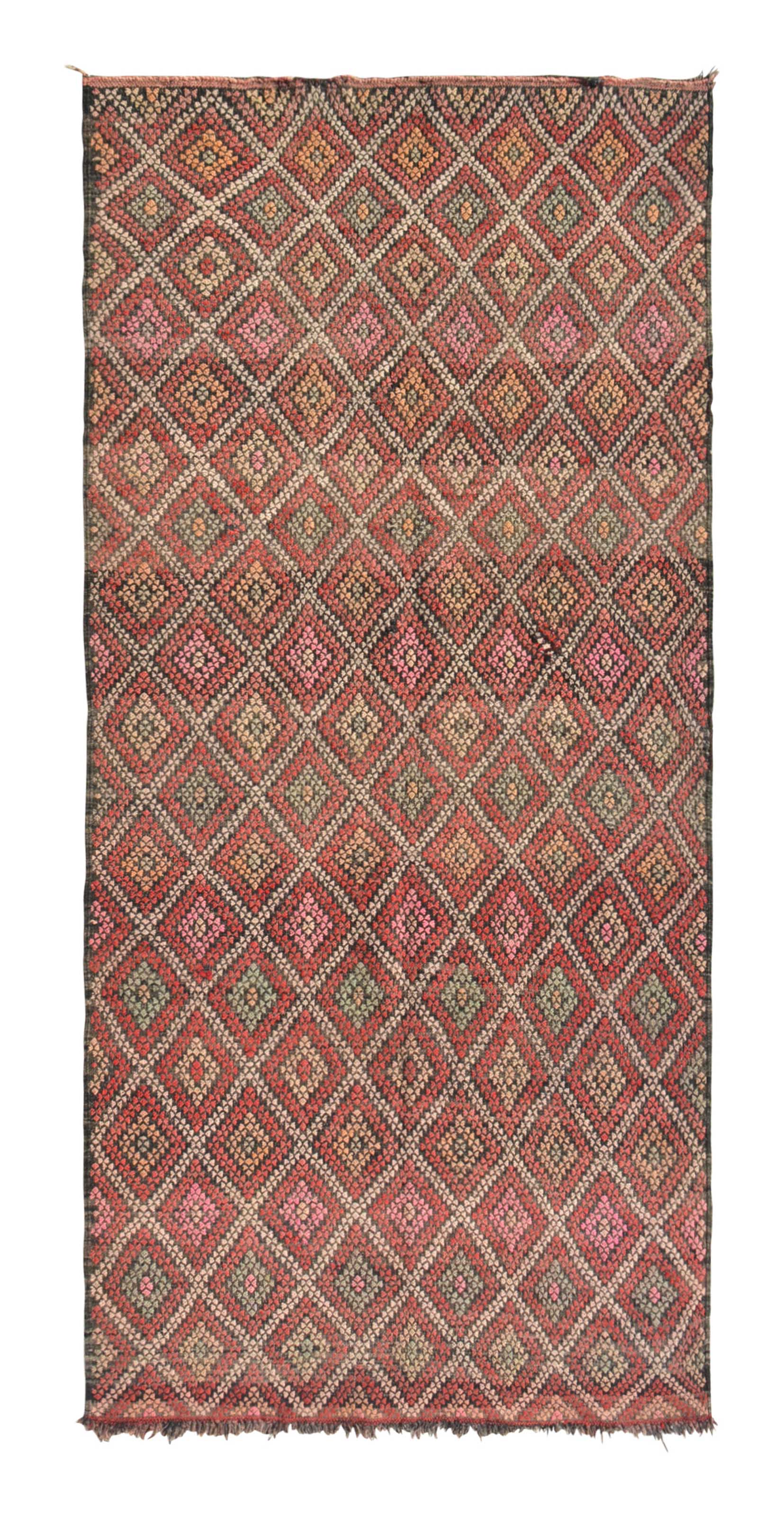 Vintage Moroccan Rug Vintage Latch Hook Rug Kits - Vintage Hooked Rugs - New Vintage Rug Illuminate Collective