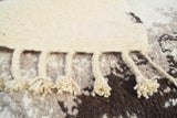 White And Black Moroccan Rug