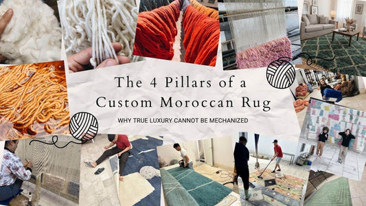 The 4 Pillars of a Custom Moroccan Rug: Why True Luxury Cannot Be Mechanized