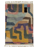 Abstract Handmade Moroccan Wool Rug | 4 x 6
