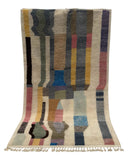 Abstract Handmade Moroccan Wool Rug | 5 x 8
