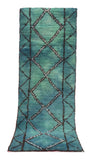 Abyss – Vintage Moroccan Rug in Aqua | Handmade Berber Beni Ourain Style