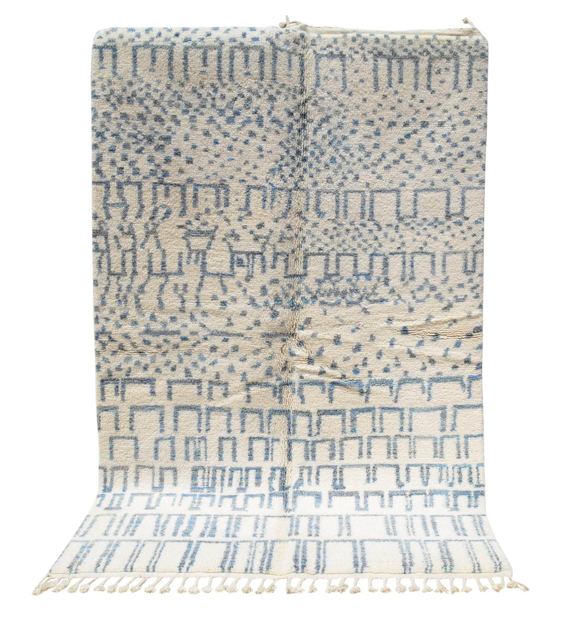Aqua Mosaic: Handmade Moroccan Rugs | Artistic Elegance
