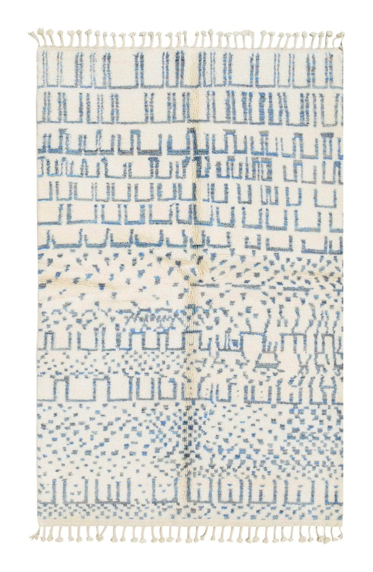 Aqua Mosaic: Handmade Moroccan Rugs | Artistic Elegance