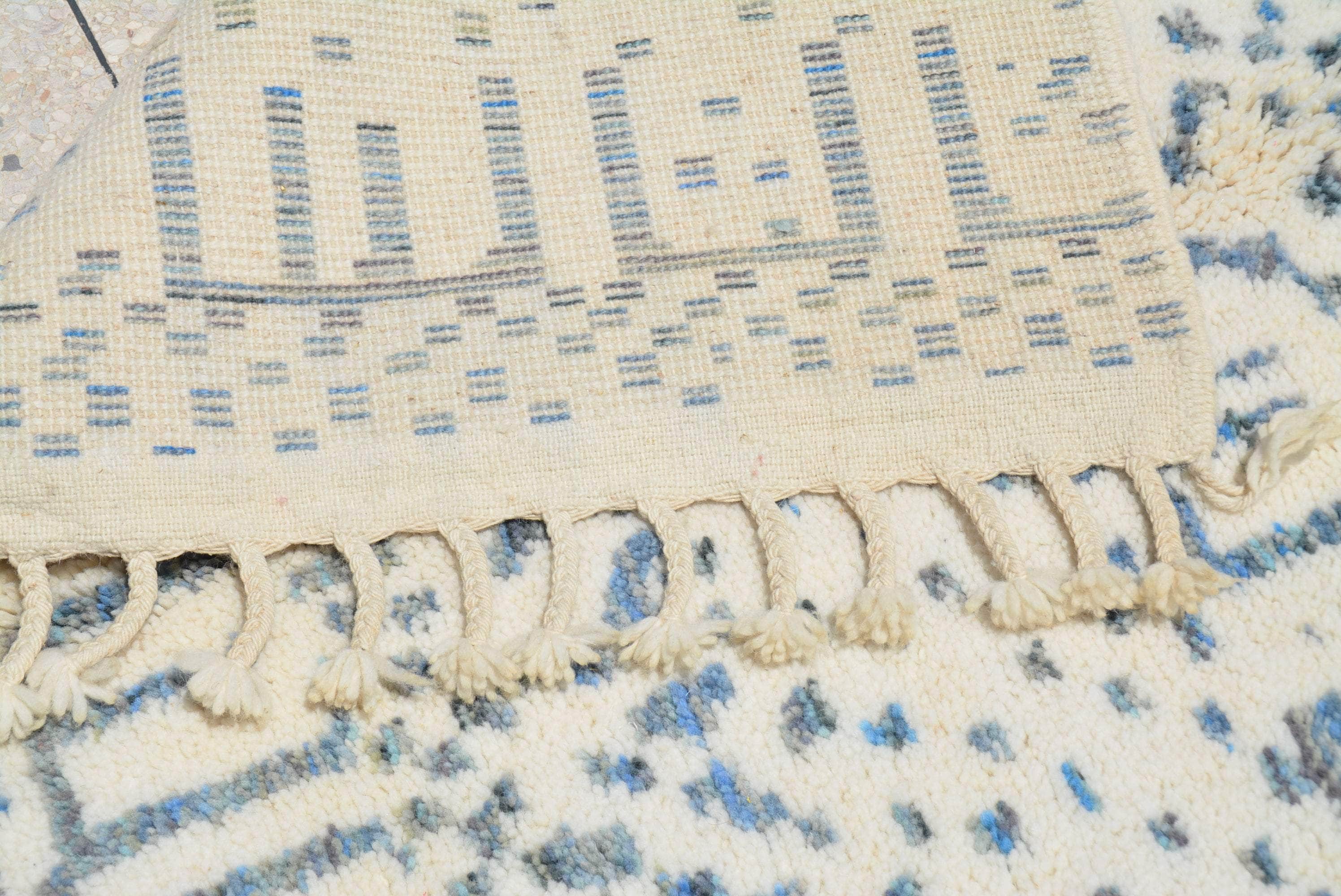 Aqua Mosaic: Handmade Moroccan Rugs | Artistic Elegance