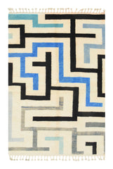 Aqua Wave Living Room Rug - Coastal Elegance | Illuminate Collective