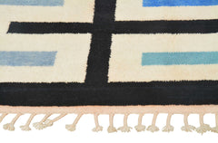 Aqua Wave Living Room Rug - Coastal Elegance | Illuminate Collective