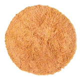 Aurora | 6' Round Golden Orange Plush Moroccan Area Rug