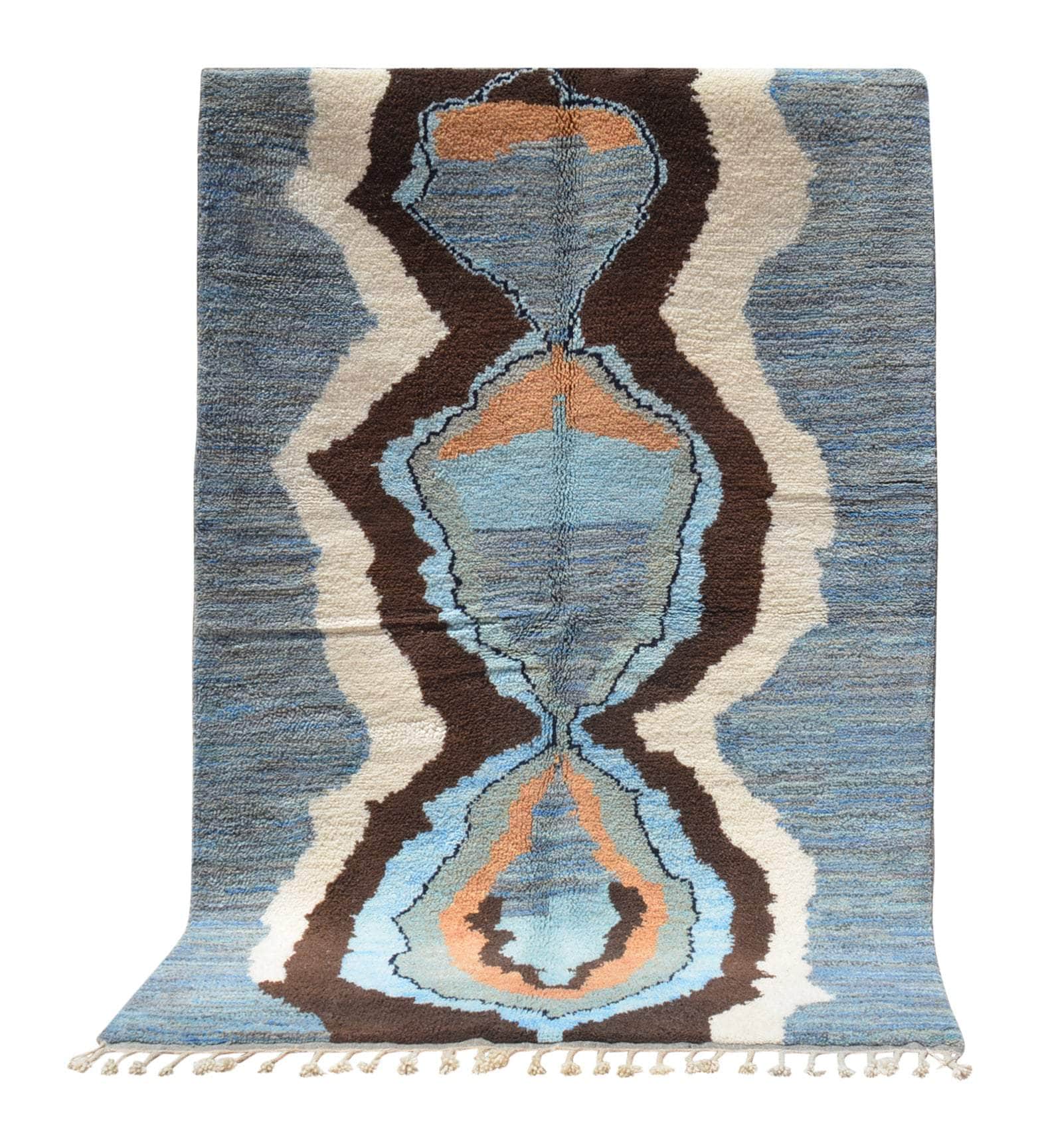 Azure Diamond | Handmade Moroccan Rug with Stunning Brilliance