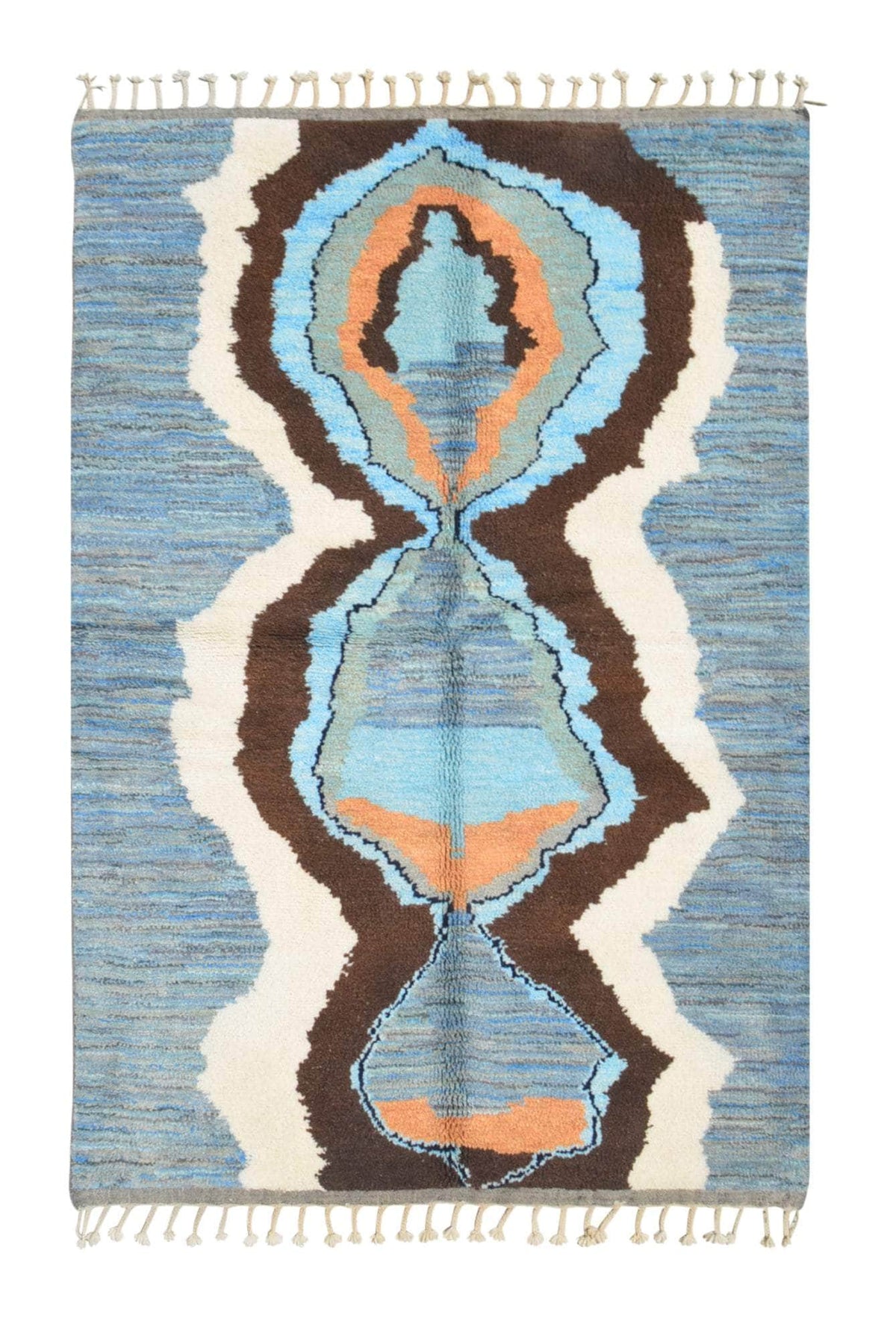 Azure Diamond | Handmade Moroccan Rug with Stunning Brilliance