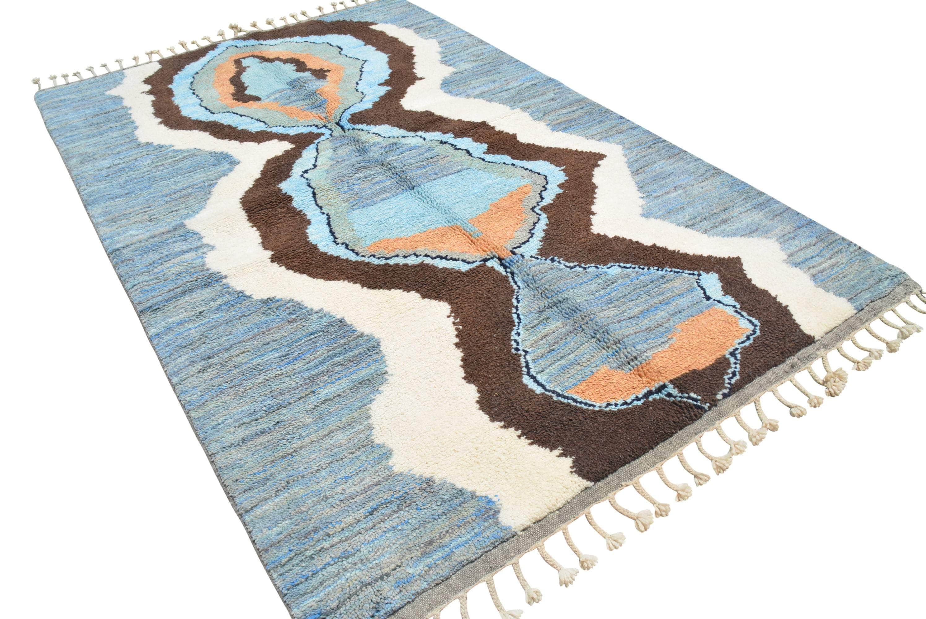 Azure Diamond | Handmade Moroccan Rug with Stunning Brilliance