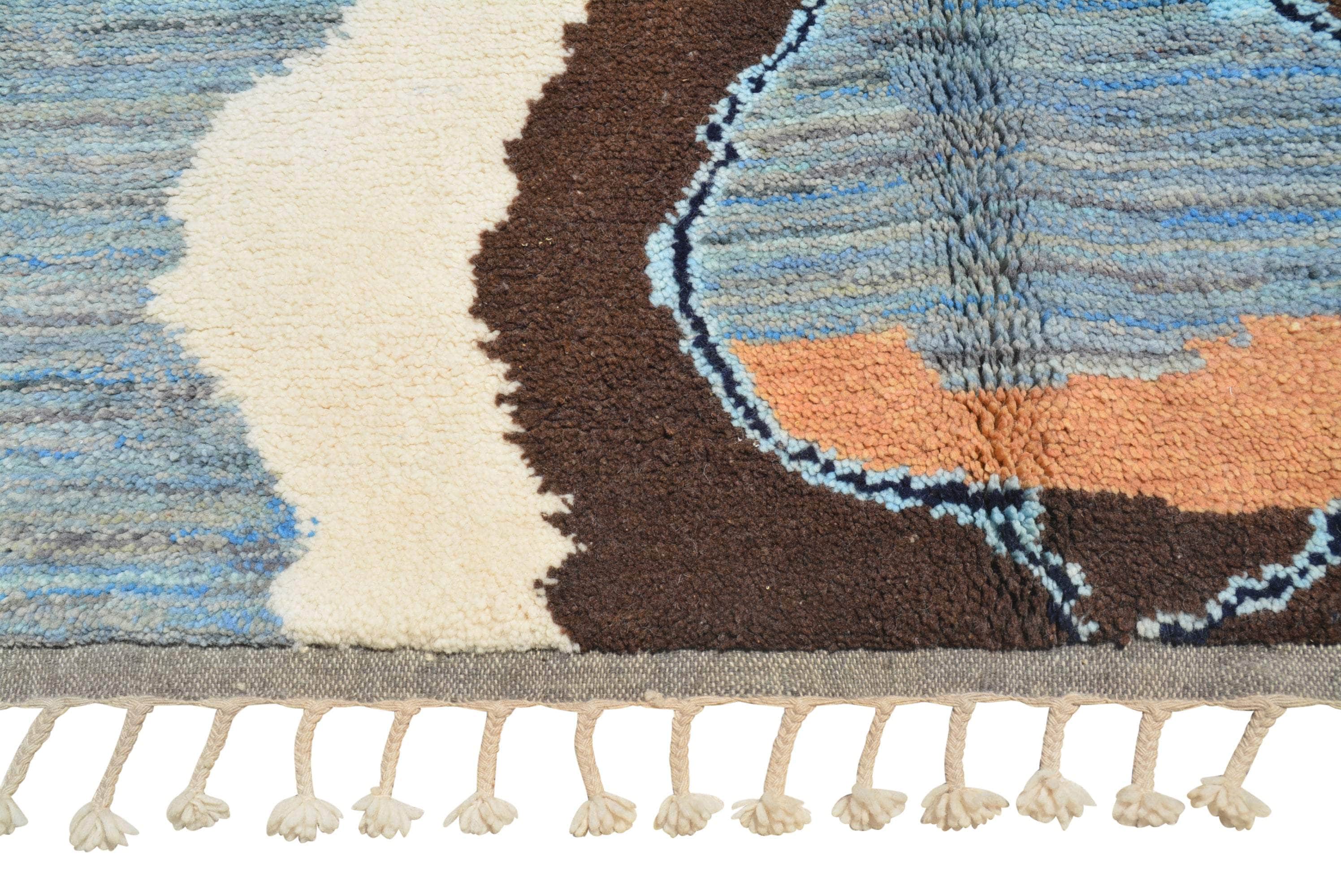 Azure Diamond | Handmade Moroccan Rug with Stunning Brilliance