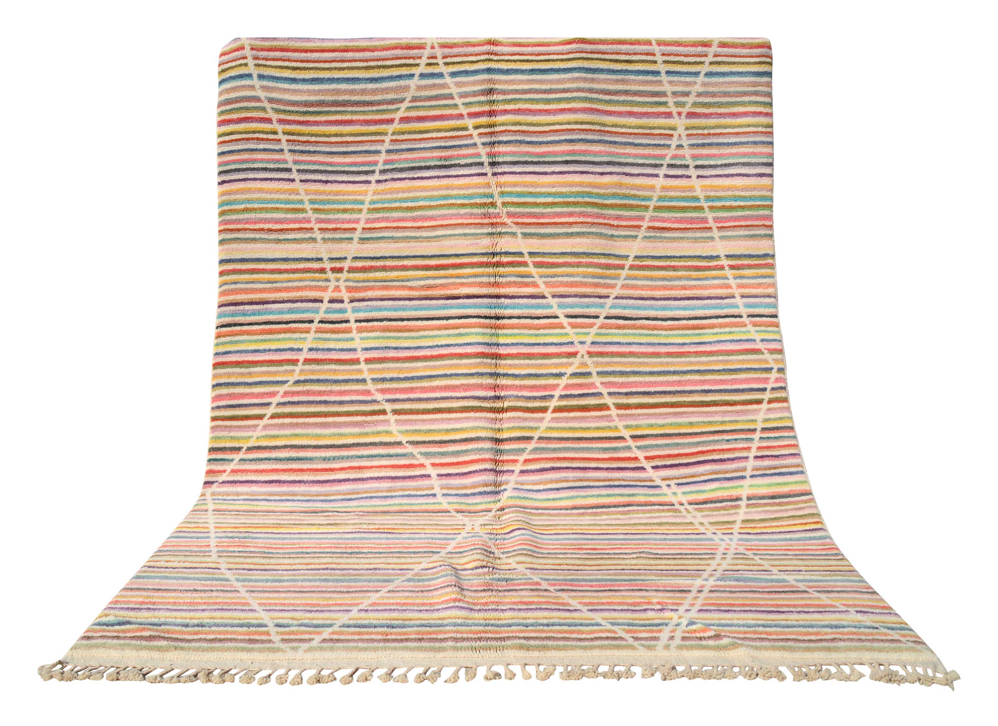 Beni Strokes - Contemporary Elegance in Handmade Moroccan Rugs