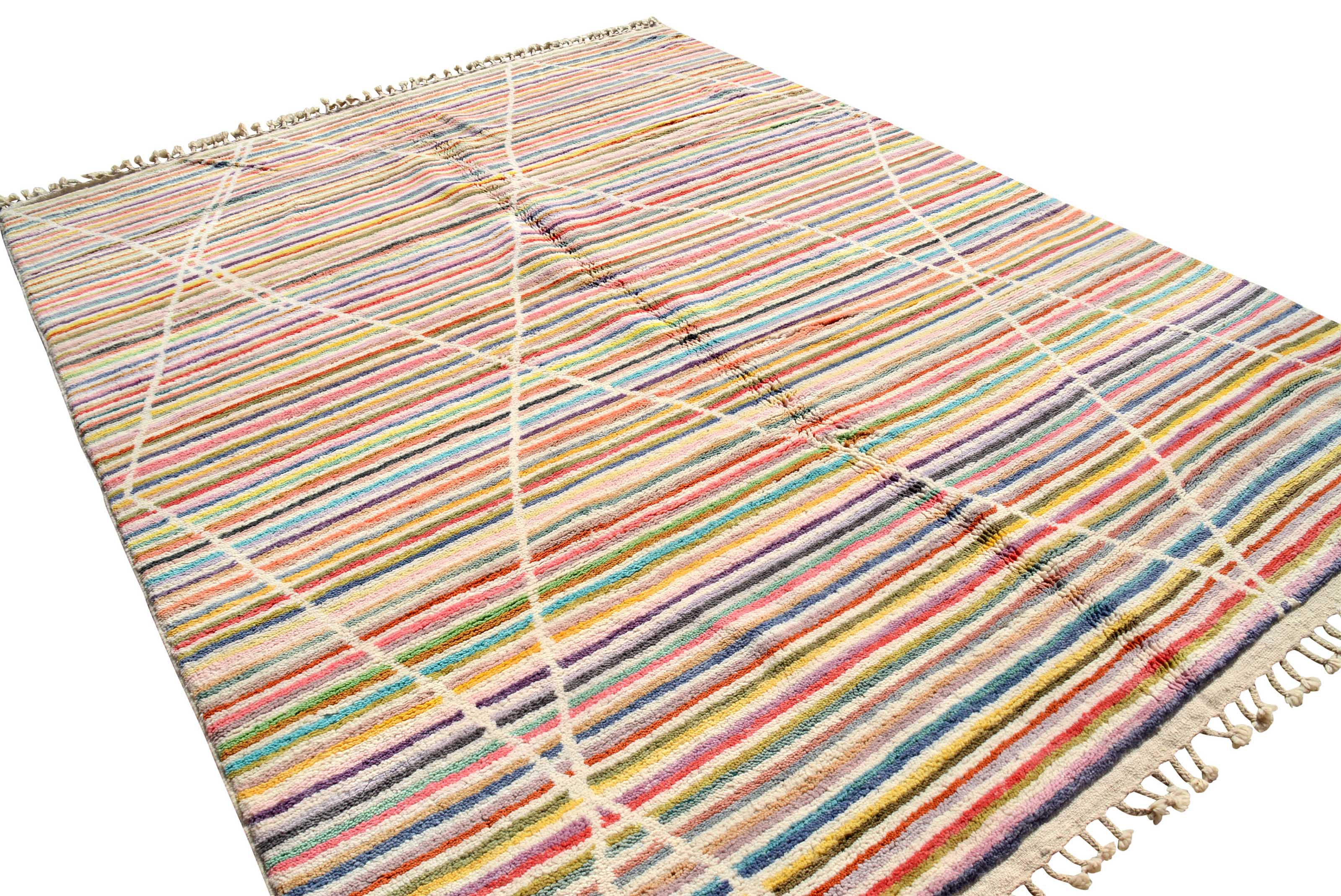 Beni Strokes - Contemporary Elegance in Handmade Moroccan Rugs