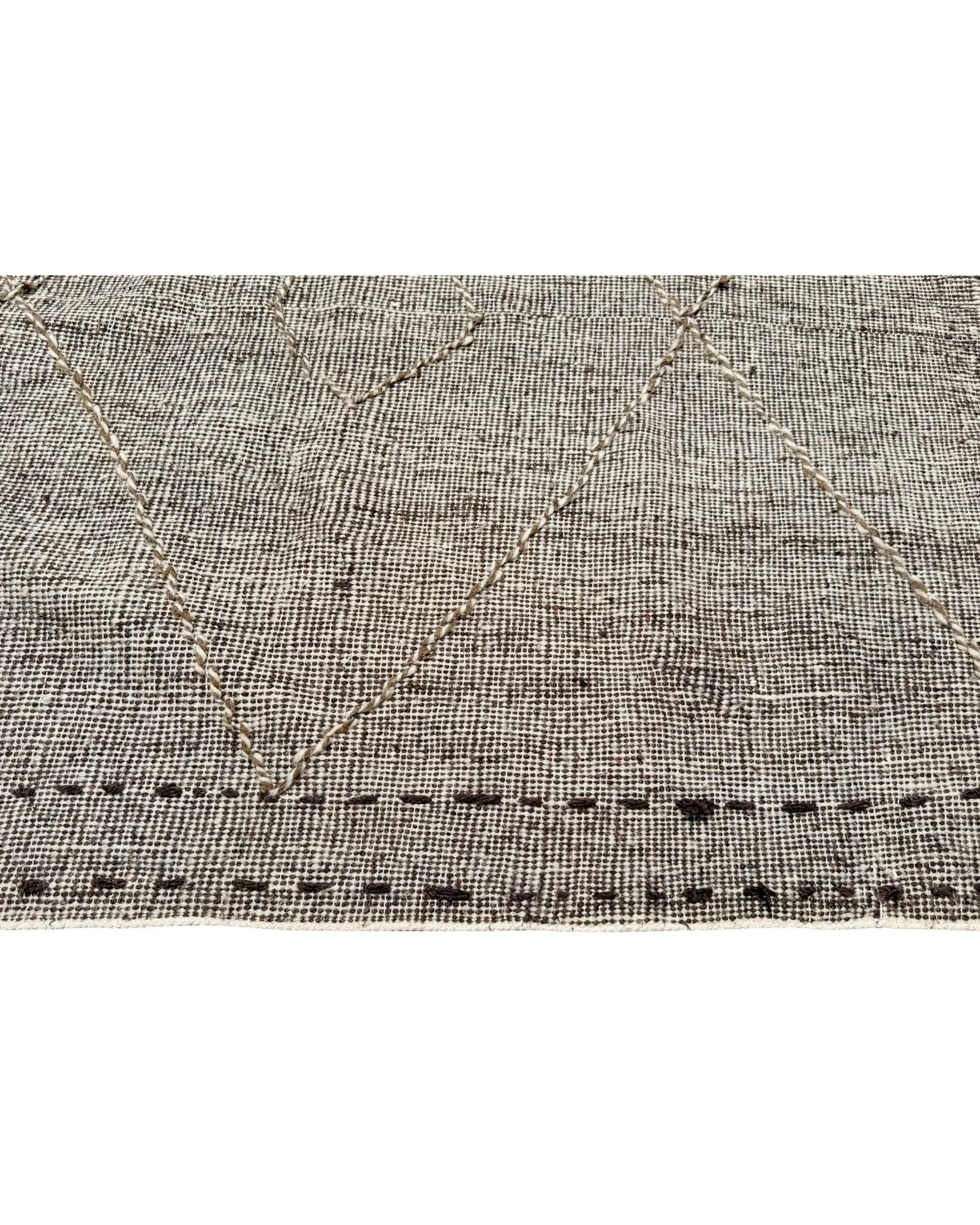 Black & White Vintage Moroccan Flatweave | 5x8