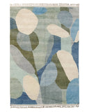 Blue & Green Abstract Handmade Rug | 8 x 10