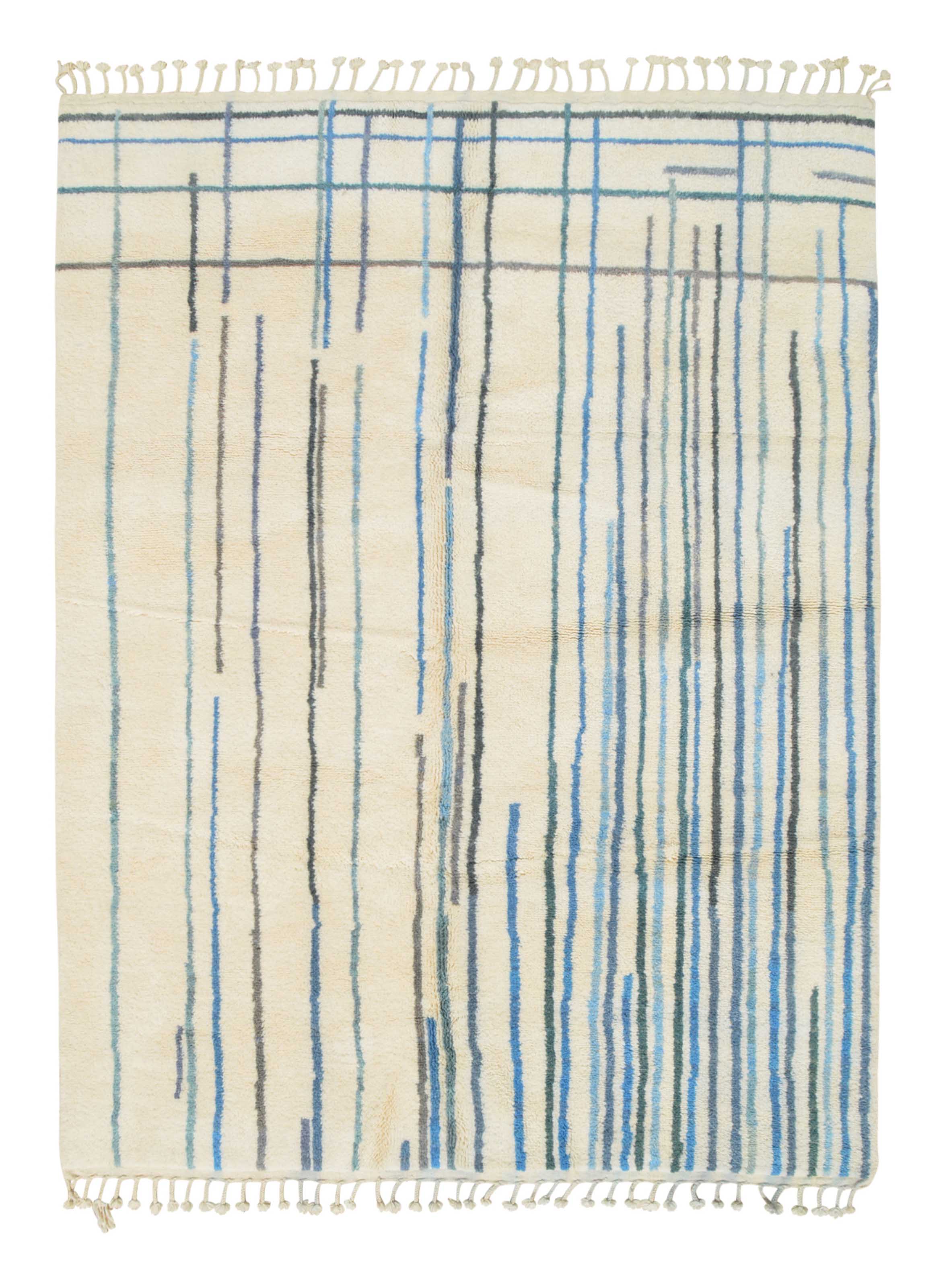 Blue Stripes Area Rug - Contemporary Elegance for Your Space | Illuminate Collective