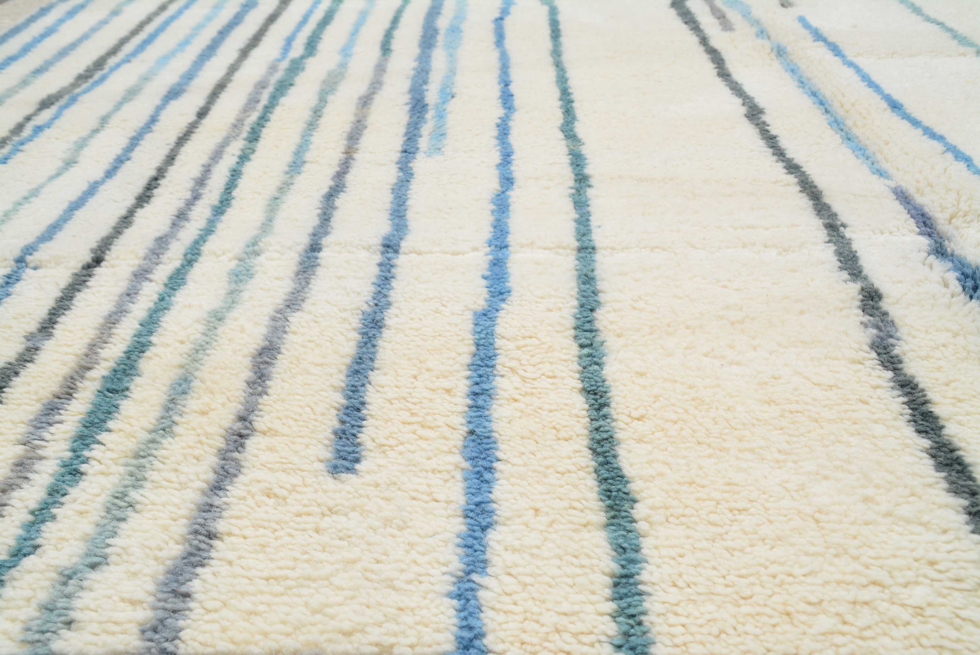 Blue Stripes Area Rug - Contemporary Elegance for Your Space | Illuminate Collective