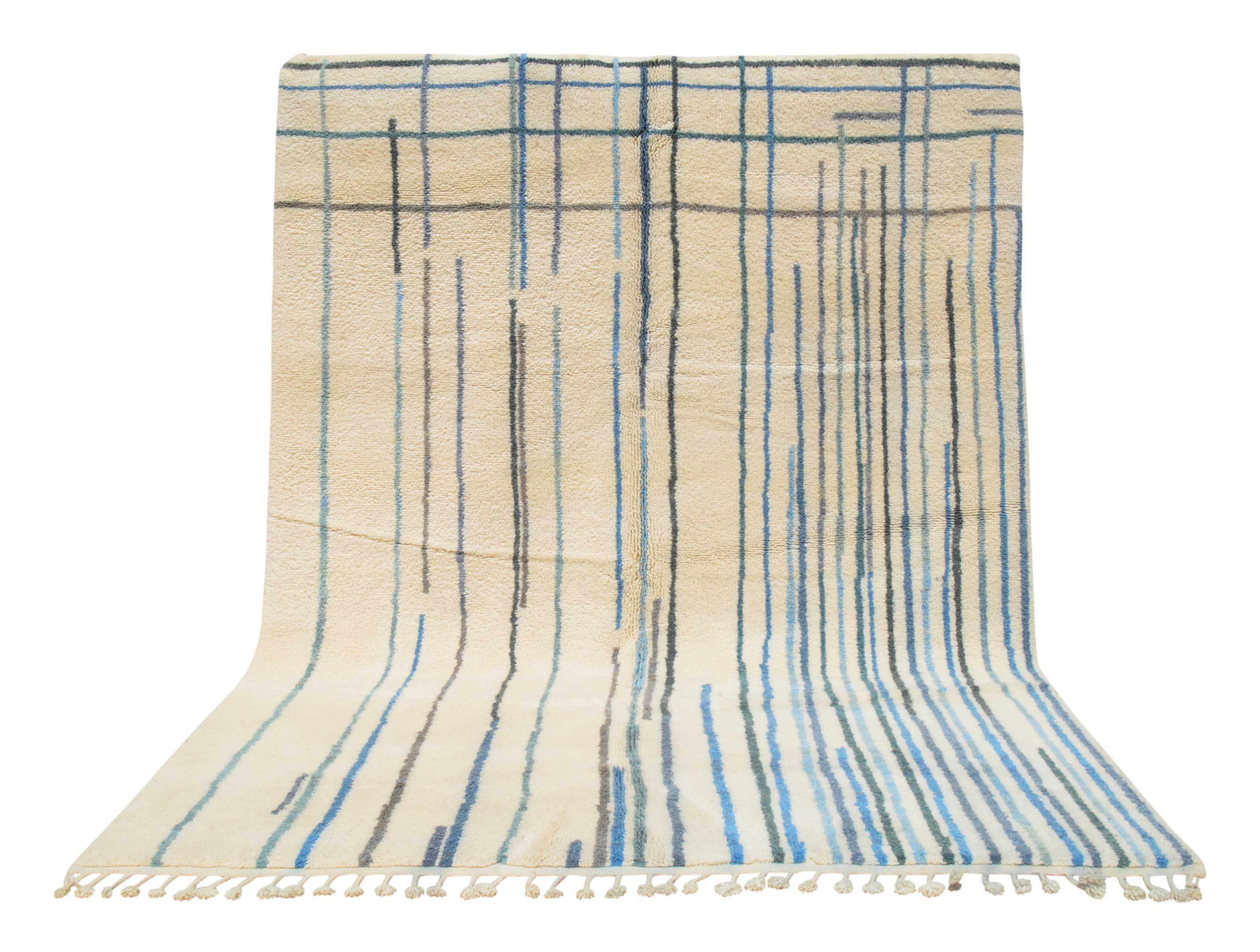 Blue Stripes Area Rug - Contemporary Elegance for Your Space | Illuminate Collective