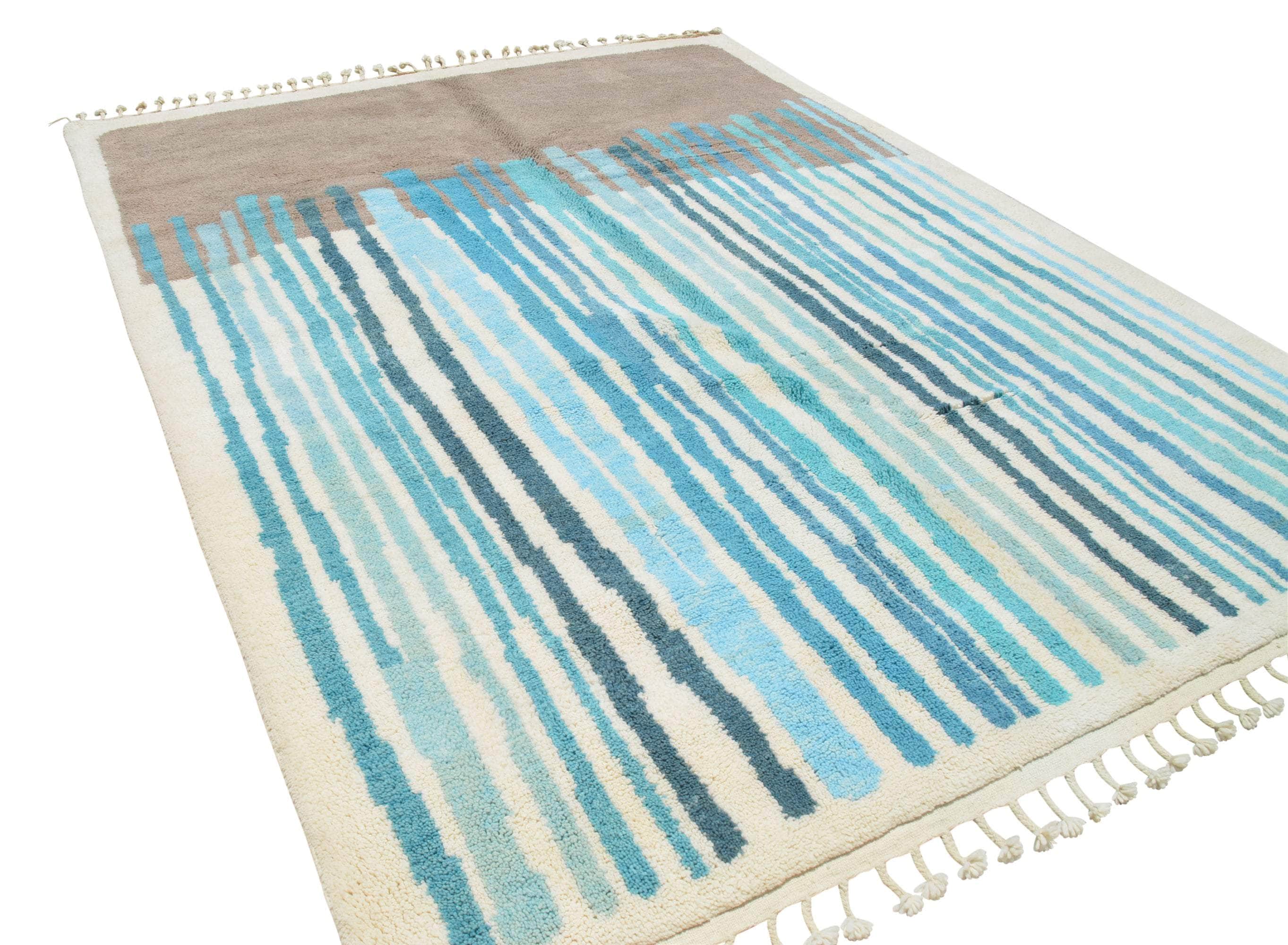Blue Veil | Handmade Moroccan Rug with Tranquil Elegance
