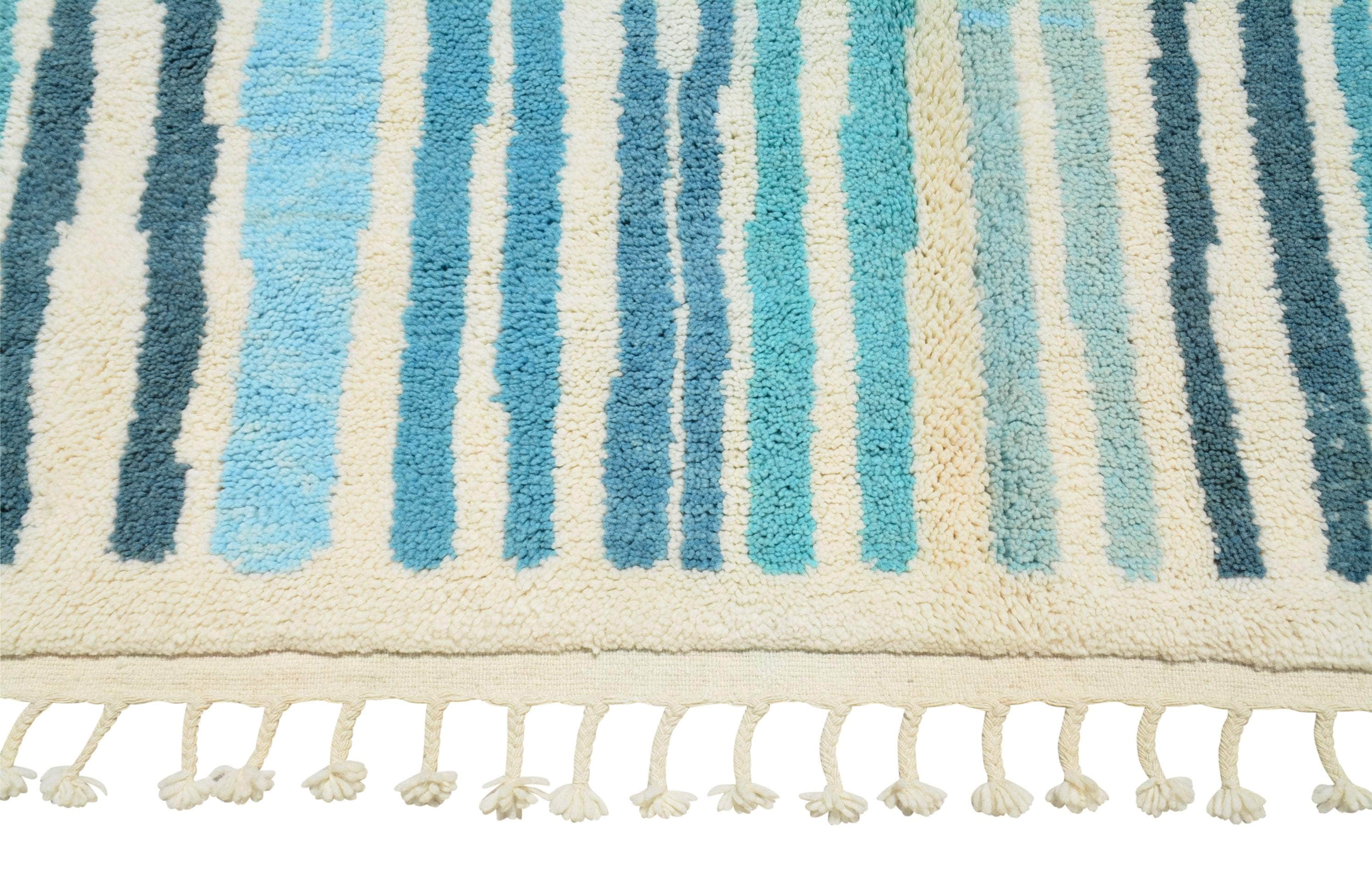 Blue Veil | Handmade Moroccan Rug with Tranquil Elegance