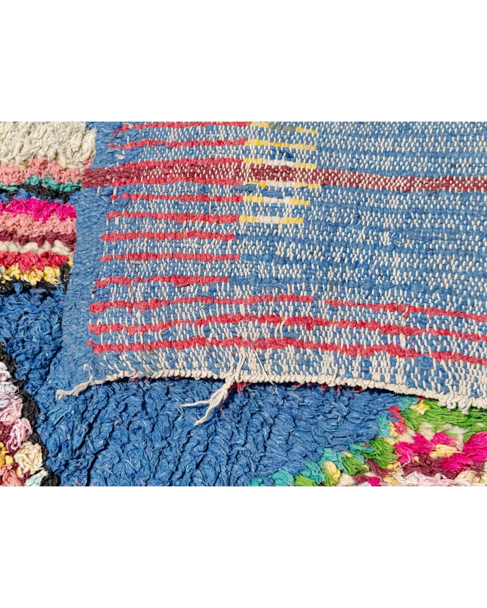 Blue Vintage Moroccan Rug | 4'10 x 7'4 Azilal