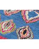Blue Vintage Moroccan Rug | 4'10 x 7'4 Azilal