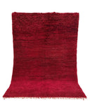 Bright Red Vintage Moroccan Rug | 6 x 8