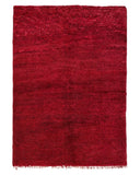 Bright Red Vintage Moroccan Rug | 6 x 8