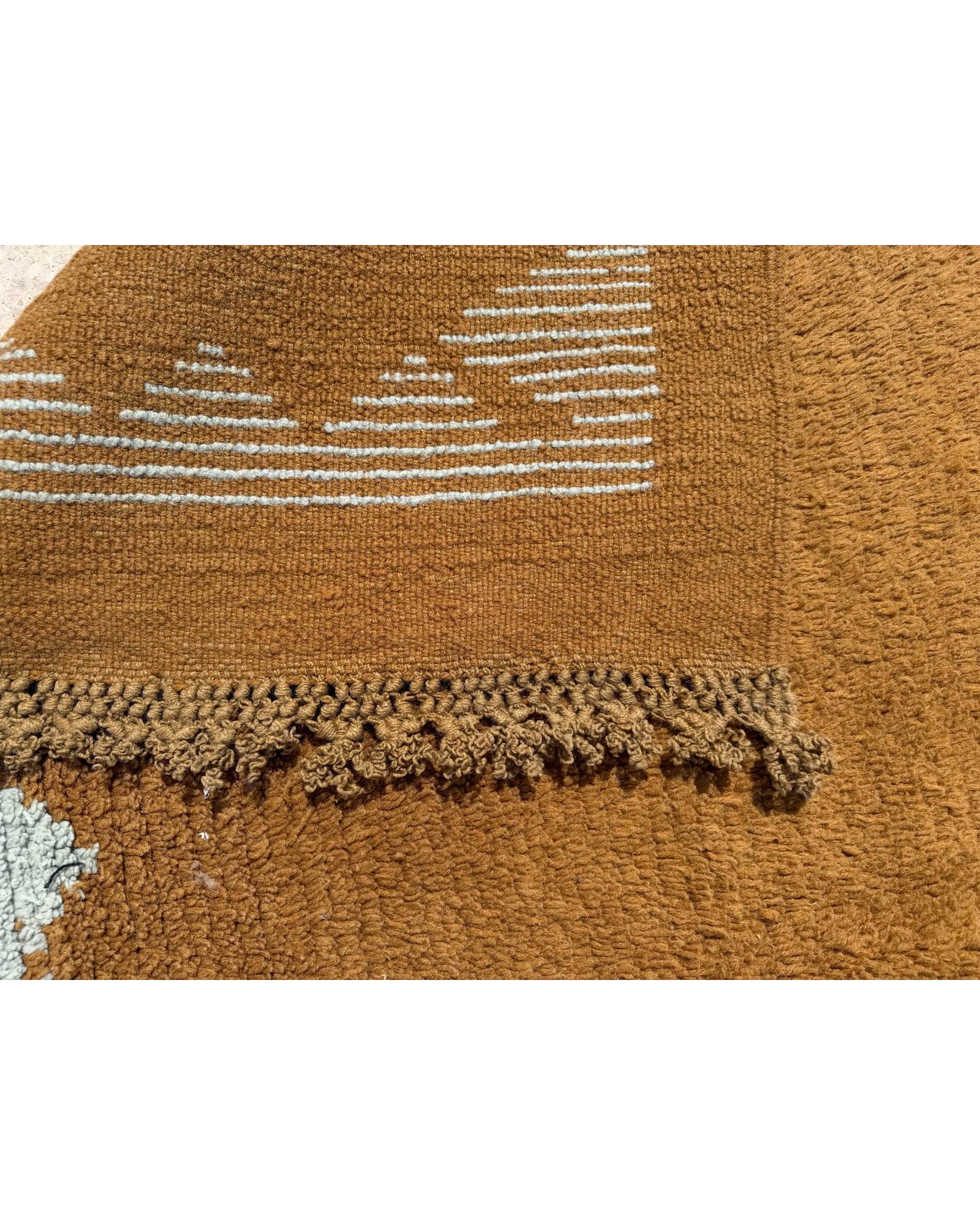 Brown Vintage Moroccan Rug | 6x12 Beni Ourain