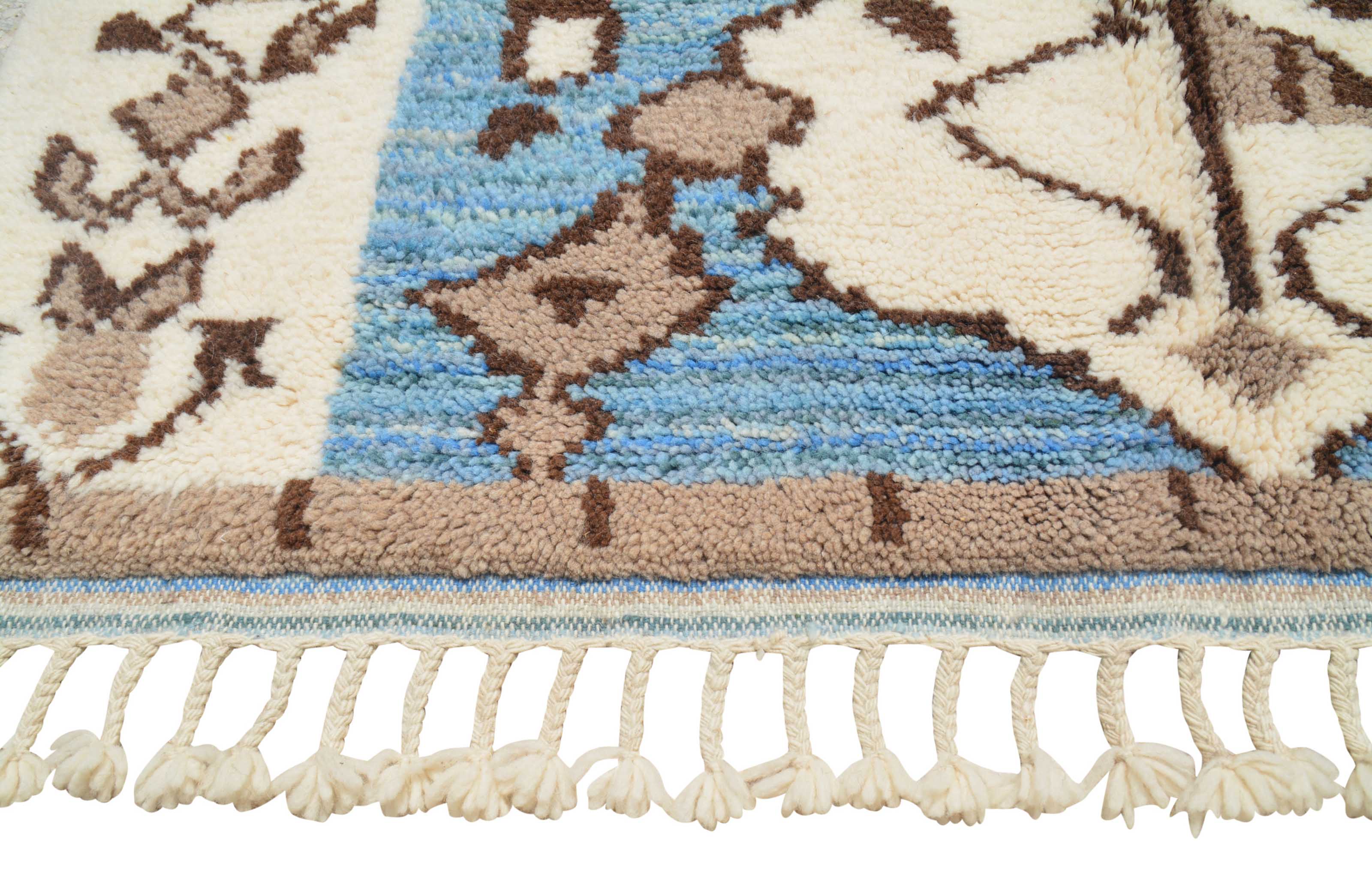 Classic Blue Berber Designer Rug - Timeless Elegance | Illuminate Collective
