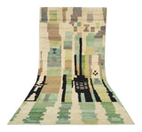 Codewalk | 6'x13'6" Modern Abstract Moroccan Gallery Runner