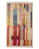 Colorful Abstract Handmade Moroccan Rug | 5x8