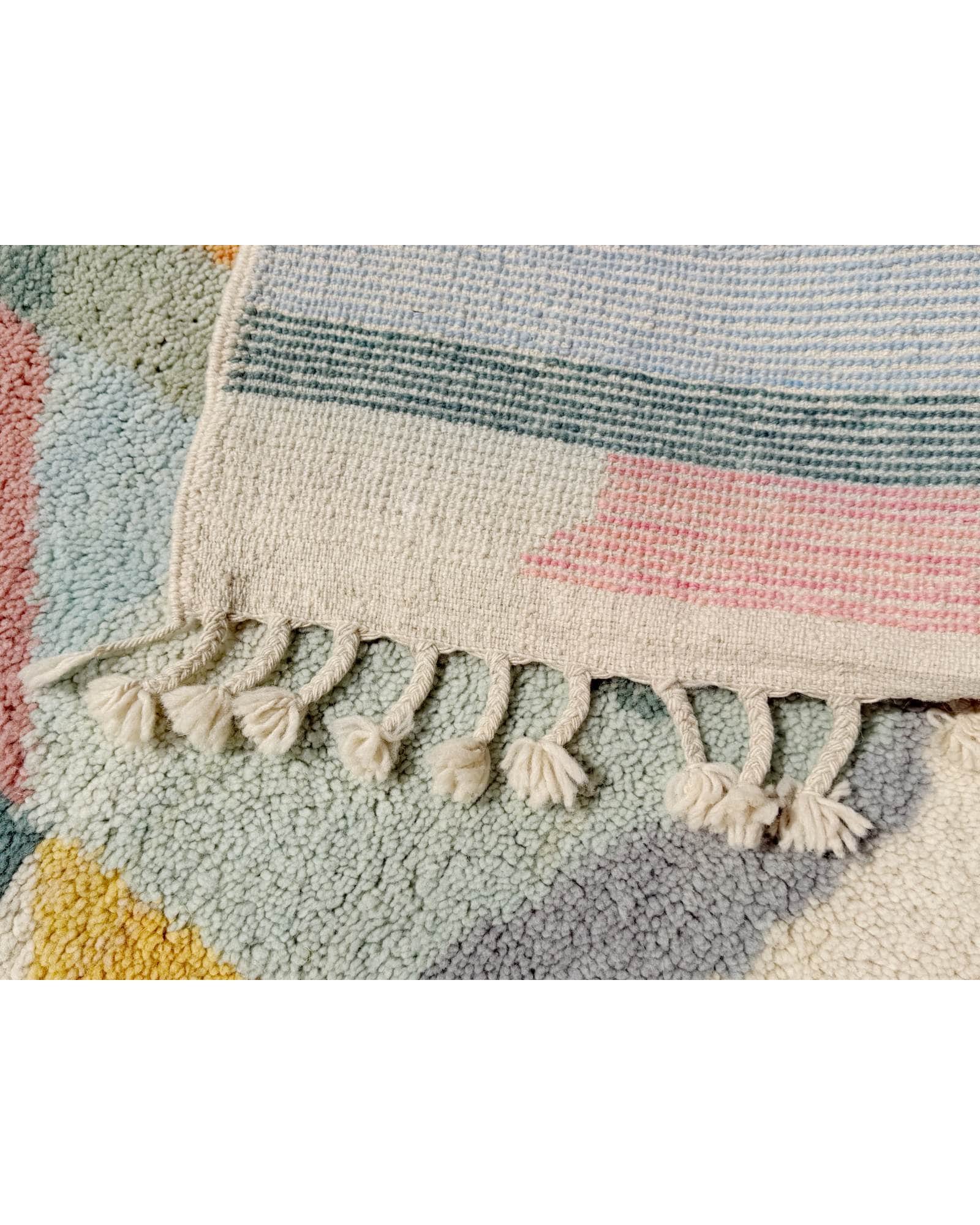 Colorful Abstract Handmade Moroccan Rug | 8x10
