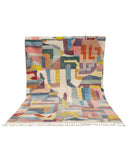 Colorful Abstract Handmade Moroccan Rug | 8x10