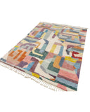Colorful Abstract Handmade Moroccan Rug | 8x10