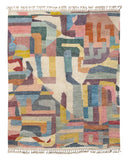 Colorful Abstract Handmade Moroccan Rug | 8x10