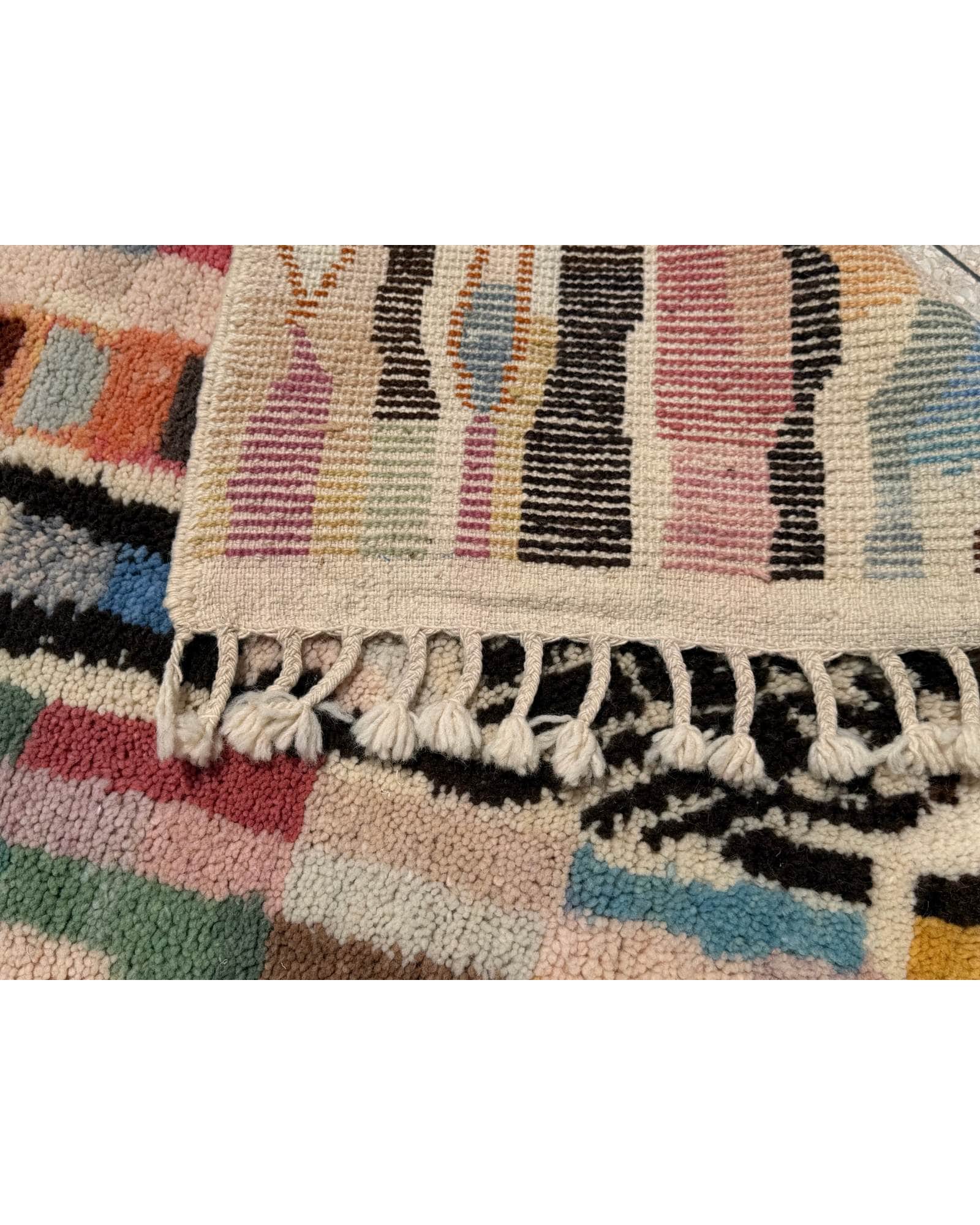 Colorful Azilal Handmade Moroccan Rug | 5x8