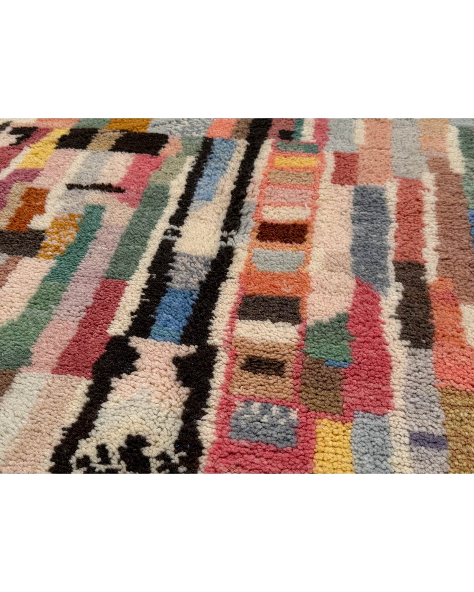 Colorful Azilal Handmade Moroccan Rug | 5x8