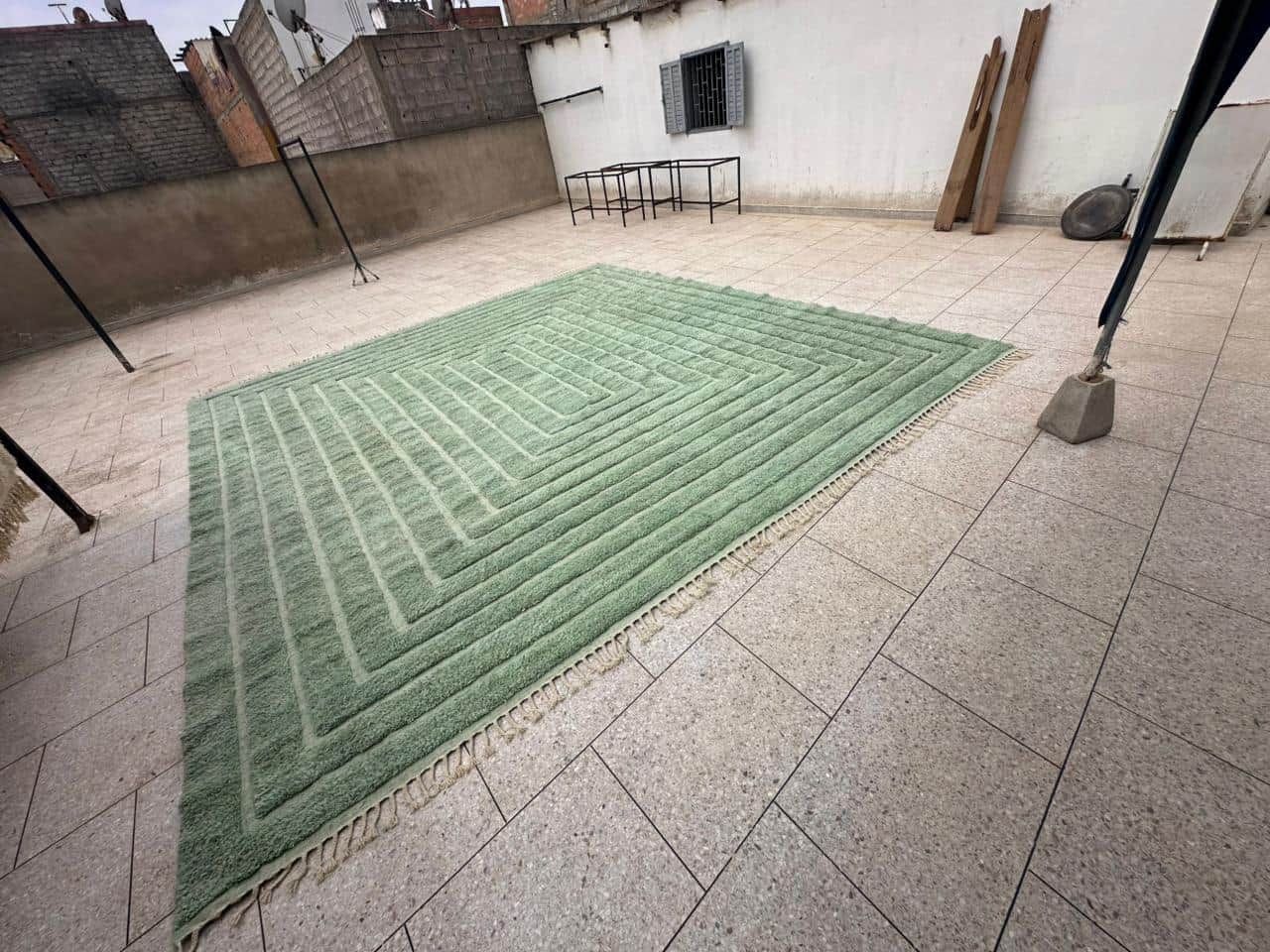 Custom Order: Green Haven Rug – 15' x 15' (Final 50% Balance)